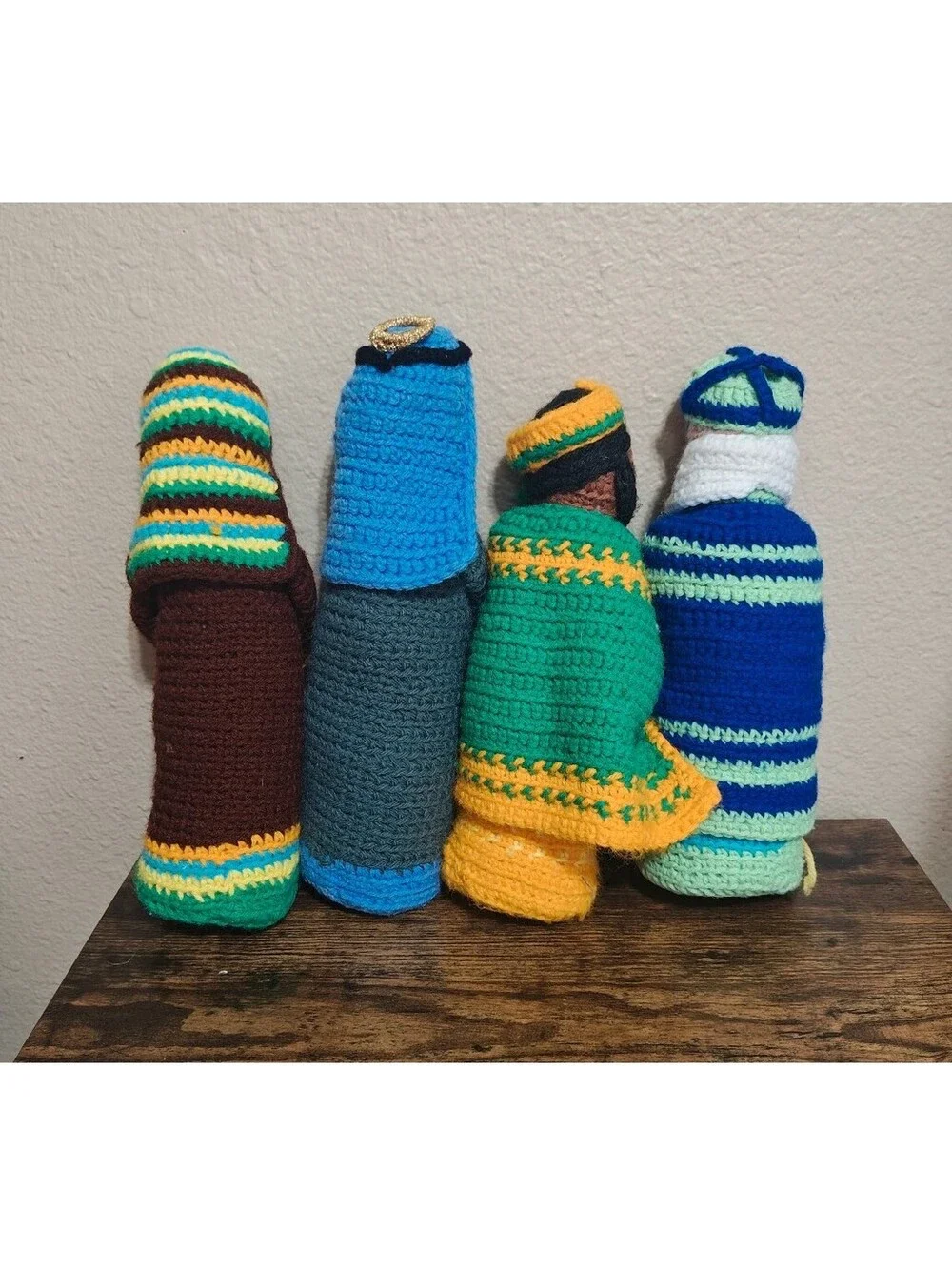 Handmade Crochet Nativity Set 12-Piece Amigurumi Christmas Decor